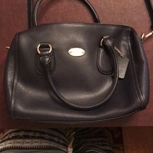 black vintage coach bag